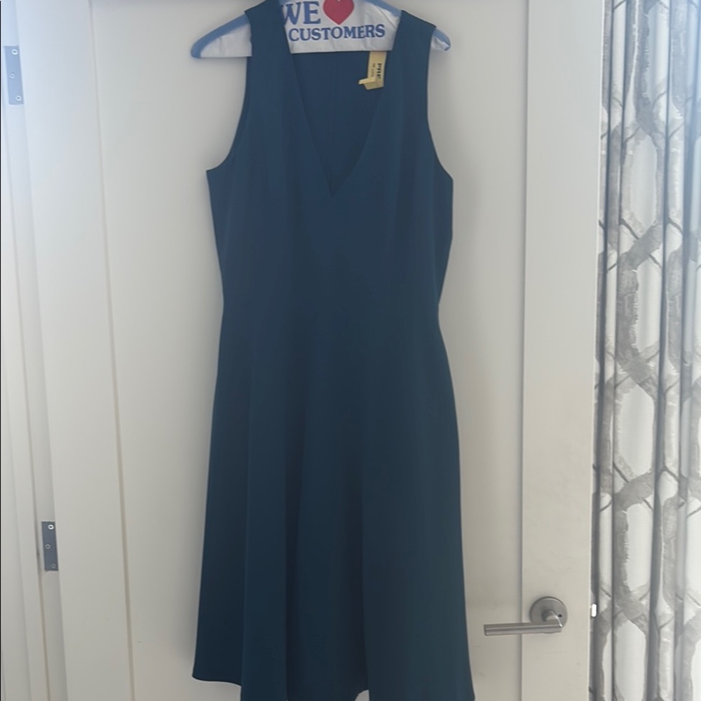 Dress the Population Black Sleeveless V-Neck A-Line Mini